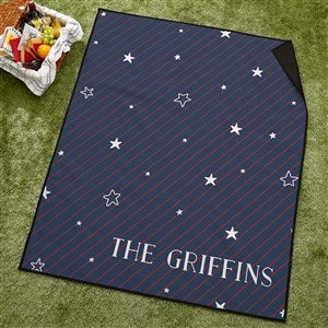 Stars  Stripes Personalized Picnic Blanket - 43003