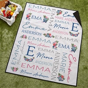 Blooming Baby Personalized Outdoor Baby Blanket - 43040