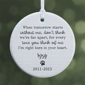 Pet Memorial Personalized Ornament- 2.85" Glossy - 1 Sided - 43045-1S
