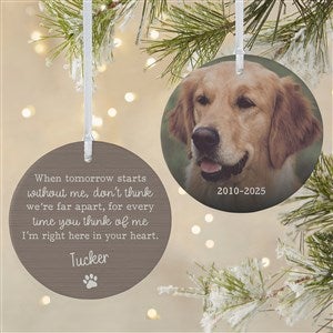 Pet Memorial Personalized Ornament- 3.75 Matte - 2 Sided - 43045-2L