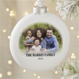 Merry  Bright Photo Personalized Deluxe Ornament - 43131