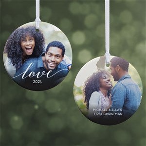 Love Photo  Personalized Ornament- 2.85quot; Glossy - 2 Sided - 43132-2S