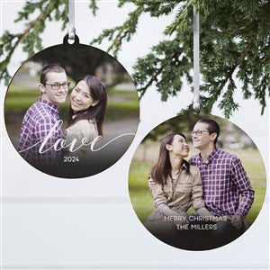 Love Photo  Personalized Ornament-3.75quot; Wood - 2 Sided - 43132-2W
