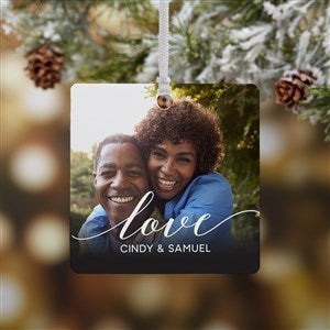 Love Photo Personalized Ornament-2.75quot; Metal - 1 Sided - 43132-1M