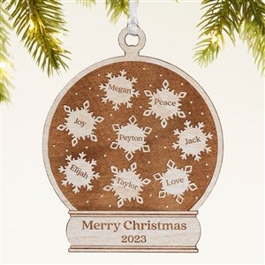 Girl Christmas Ornament - Merry & Bright Colorful Personalized