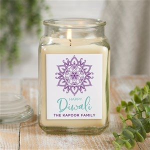 Diwali Personalized 18 oz. Vanilla Candle Jar - 43169-18VB