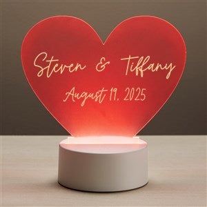 Scripted In Love Personalized Heart LED Sign - 43170