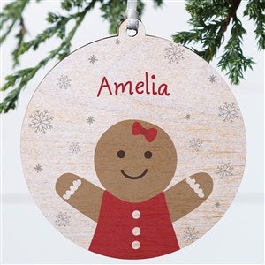 Christmas Characters Personalized Wood Ornament  - 43209-1W