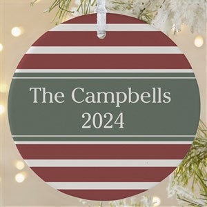 Christmas Custom Pattern Personalized Ornament-3.75quot; Matte - 1 Sided - 43210-1L