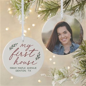 Our First Home Personalized Photo Christmas Ornament - 2-Sided - 43303-2L