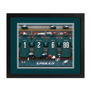 Philadelphia Eagles NFL Personalized Locker Room Print - 43348D