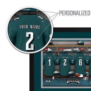 Philadelphia Eagles NFL Personalized Name Jersey Print