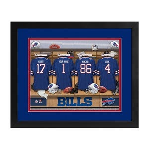 Buffalo Bills NFL Personalized Locker Room Print - 43354D