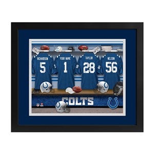 Indianapolis Colts NFL Personalized Locker Room Print - 43355D