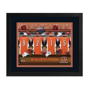 Cincinnati Bengals NFL Personalized Locker Room Print - 43356D