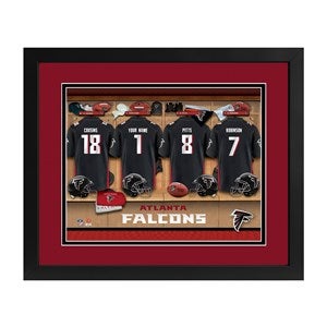 Atlanta Falcons NFL Personalized Locker Room Print - 43363D