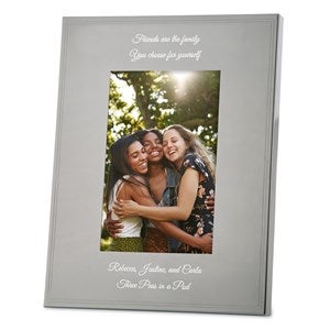 Engraved Friendship Tremont Gunmetal 4x6 Picture Frame- Vertical/Portrait - 43380-V