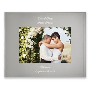 Engraved Family Tremont Gunmetal 4x6 Picture Frame - Horizontal/Landscape