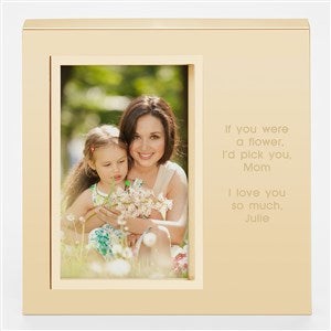 Engraved Family Gold Uptown 4x6 Picture Frame- Horizontal/Landscape