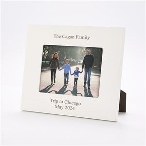 Engraved Family Everyday White 5x7 Picture Frame- Horizontal/Landscape - 43451-H