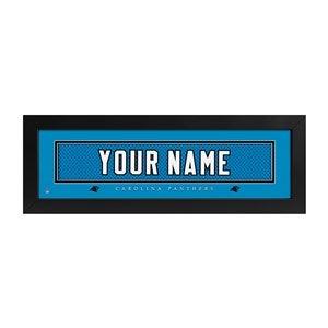 Carolina Panthers NFL Personalized Name Jersey Print - 43626D