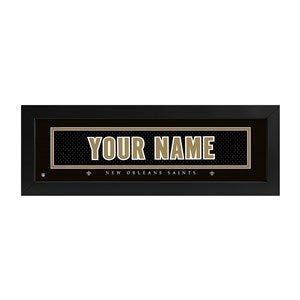New Orleans Saints NFL Personalized Name Jersey Print - 43640D
