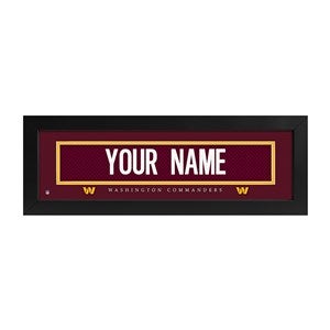 Washington Commanders NFL Personalized Name Jersey Print - 43642D