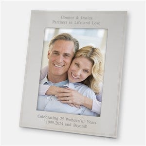 Tremont Engraved Silver Picture Frame - Vertical 8x10 - 43755-V