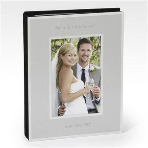 Engraved Wedding Flat Iron Silver Photo Album - 43836