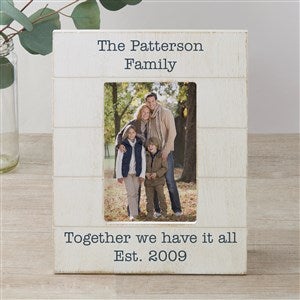 Write Your Own Personalized 4x6 Shiplap Picture Frame - Vertical - 43867-4x6V