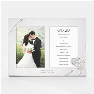 Engraved Lenox quot;True Lovequot; Wedding Double Opening Frame - 43897
