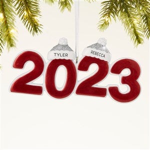 2023 Personalized Family Christmas Ornament - 2 Names - 43983-2