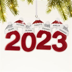 2023 Personalized Family Christmas Ornament - 7 Names - 43983-7