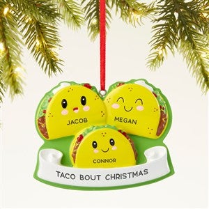 Taco Family Personalized Ornament- 3 Names - 43984-3