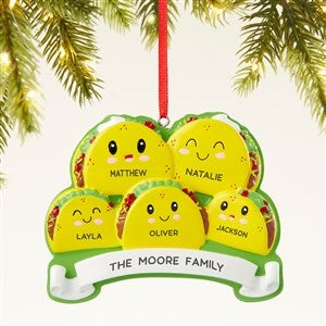 Taco Family Personalized Ornament- 5 Names - 43984-5