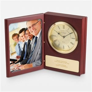 Engraved Professional Large Book Clock  Frame - 44018