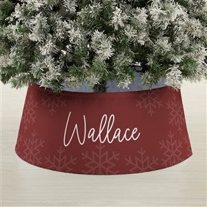 Elegant Snowflake Personalized Christmas Tree Collar - 44111