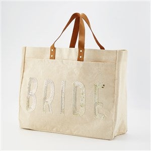 Bride Canvas  Gold Sequins Tote Bag - 44167