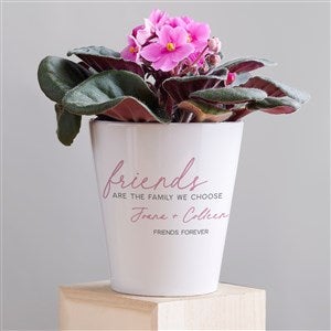 Friends Are The Family We Choose Personalized Mini Flower Pot - 44203