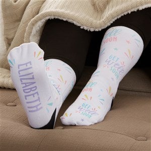 Get Well Soon Personalized Adult Socks - 44231