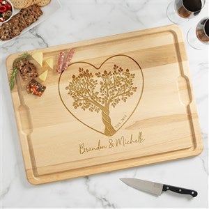 Rooted In Love Personalized Hardwood Charcuterie Board- 12x17 - 44503
