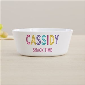 Girls Colorful Name Personalized Kids Bowl - 44612-B