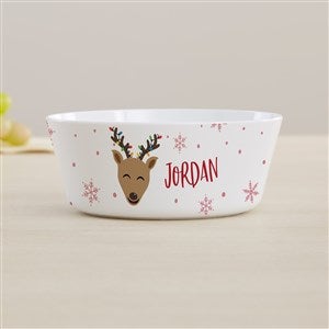Build Your Own Reindeer Personalized Kids Bowl - 44626-B