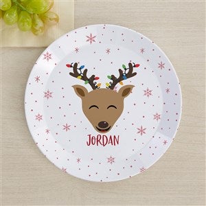 Build Your Own Reindeer Personalized Kids Plate - 44626-P