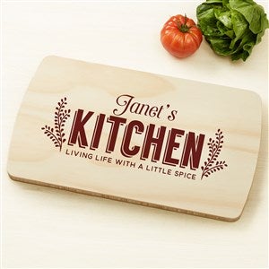 Her Kitchen Personalized Wood Cutting Board - 44628