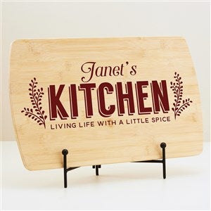 Her Kitchen Personalized Wood Cutting Board - 44628