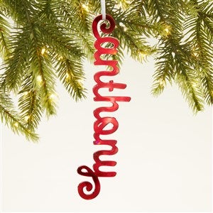 Personalized Acrylic Name Christmas Ornament - Red - 44700-R