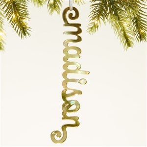 Personalized Acrylic Name Christmas Ornament - Gold - 44700-G