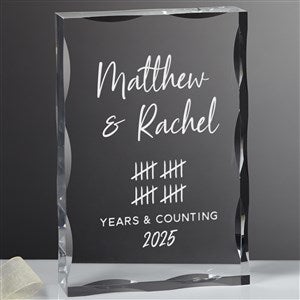 Anniversary Tally Personalized Acrylic Keepsake - 44746