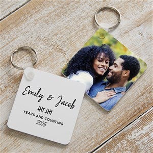 Anniversary Tally Personalized Photo Keyring - 44751